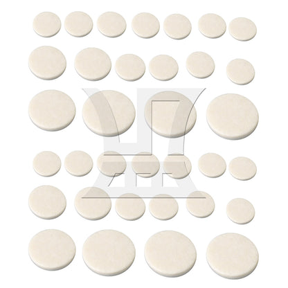 17PCS White Clarinet Sound Hole Pads Mats for Woodwind Instrument Parts