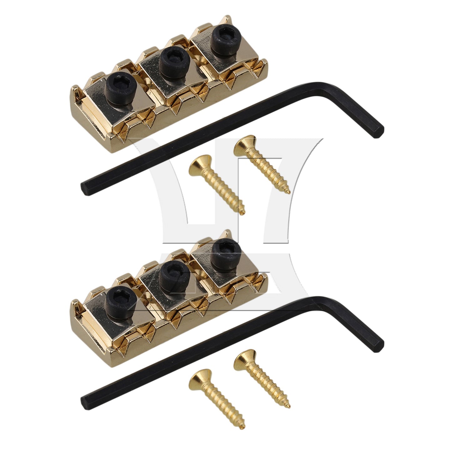Gold Guitar Lock nut 43mm For Double Lock System Bridge