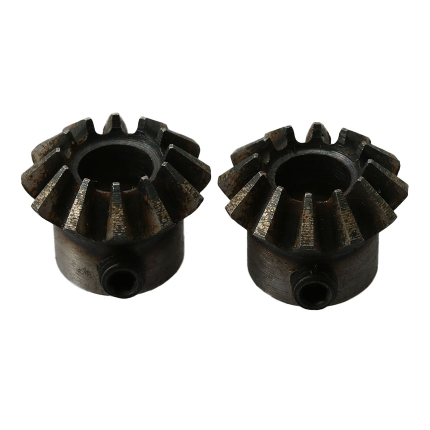 BQLZR 45# Steel 1.5 Modules 12 Teeth 8mm Hole Diameter 20mm OD Tapered Bevel Gear Wheel for Mechanical Accessory Pack of 2