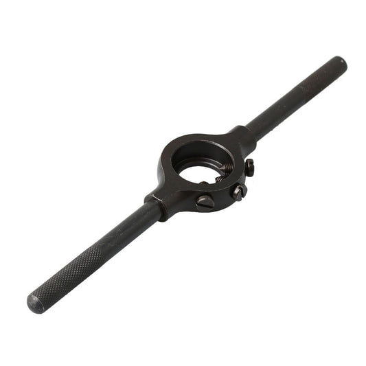 BQLZR Black Color 3.7CM Diameter #25.4 Round Die Handle Stock Holder Thread Tap Wrench Bar Tools