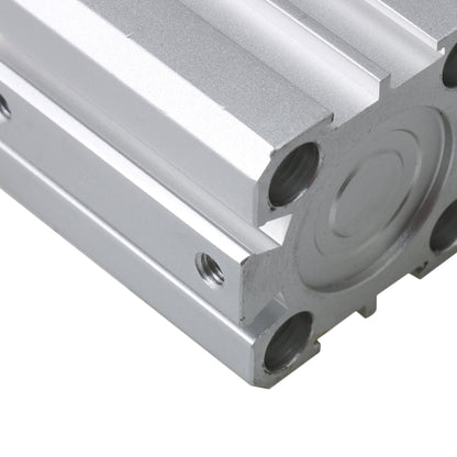 BQLZR 4x4x5.6cm Silver Aluminum Alloy Pneumatic Air Cylinder SDA25x30 25mm Bore 30mm Stroke for Automatic Control System