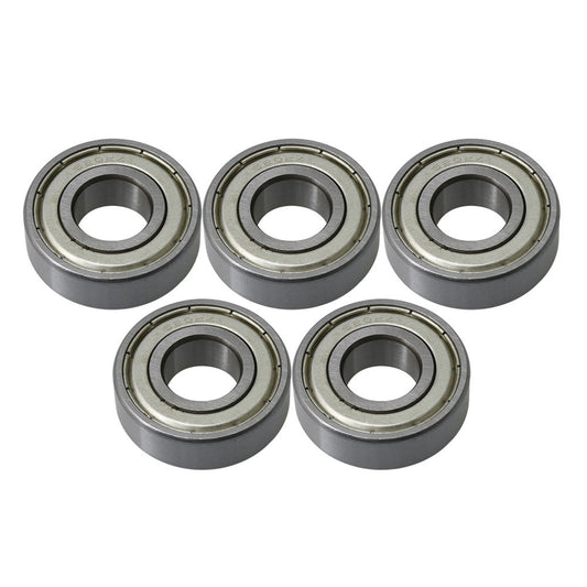 BQLZR 11mm Width 6202ZZ Deep Groove Ball Bearing Single Row Double Steel Cage Iron Cover 15mm ID 35mm OD Pack of 5