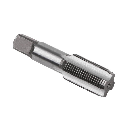 BQLZR Silver 4 Flute 3/8 BSP Bearing Steel Hand Tap Taper Drill Bits Tool for Machining Pipe Thread