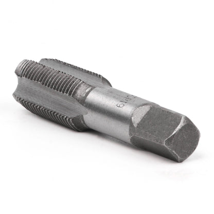 BQLZR Silver 4 Flute 3/8 BSP Bearing Steel Hand Tap Taper Drill Bits Tool for Machining Pipe Thread