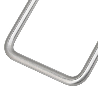 BQLZR Silver 304 Stainless Steel U Bolt Square Shape M8x60x120 with Plate Fastener