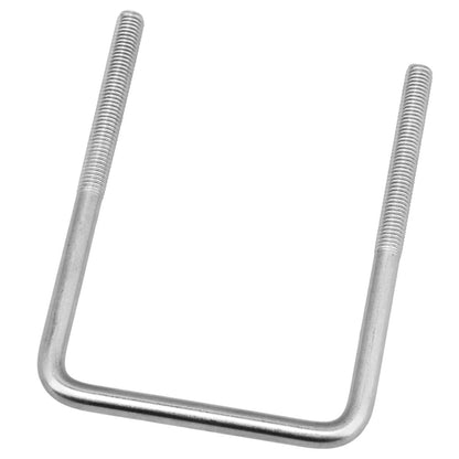 BQLZR Stainless Steel Square U Shaped Bolts M8x75x120 Fixed Axle Parts Sliver