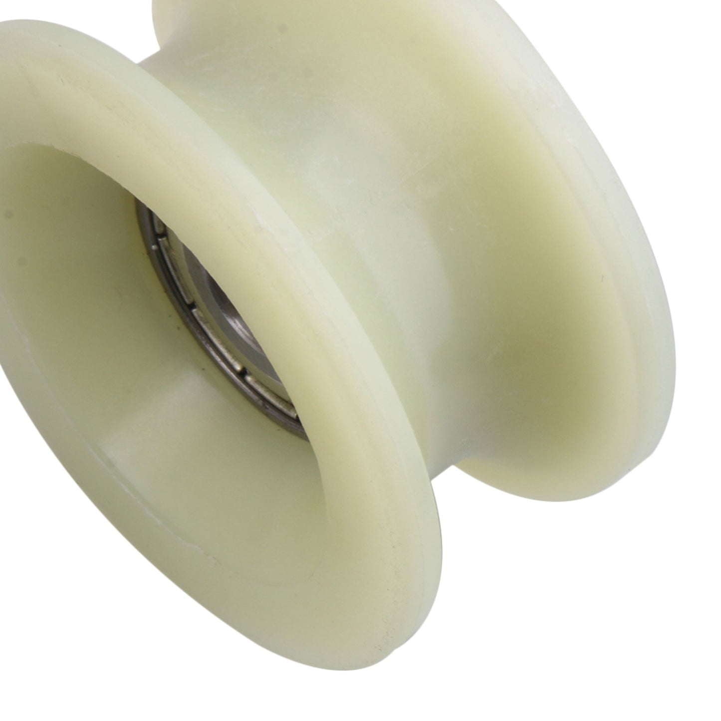 BQLZR 10x58.9x30mm U-Shape Groove Nylon Plastic Guide Pulley 6200 Ball Bearings Wheel