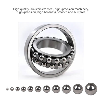 BQLZR 304 Stainless Steel Bearing Ball 0.08inch-0.31inch Dia with Storage Box Pack of 510
