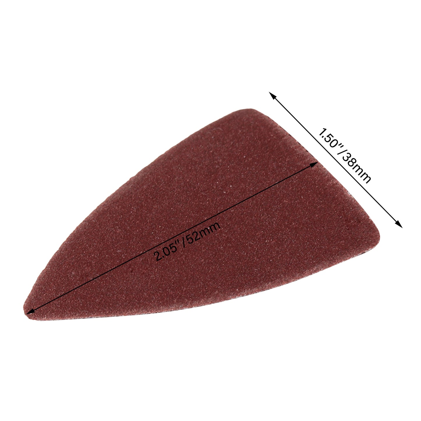 BQLZR 60/80/120/180/240# Triangular Finger Sandpaper Abrasives 1.99x1.26inch Pack of 50