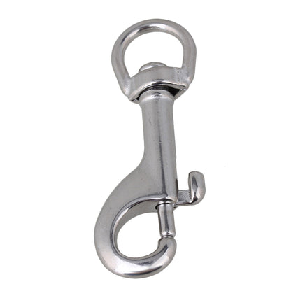 BQLZR 304 Stainless Steel Swivel-Eye Bolt Snap Hook Round Swivel for Keychain Strap Pet Chains 10 pcs