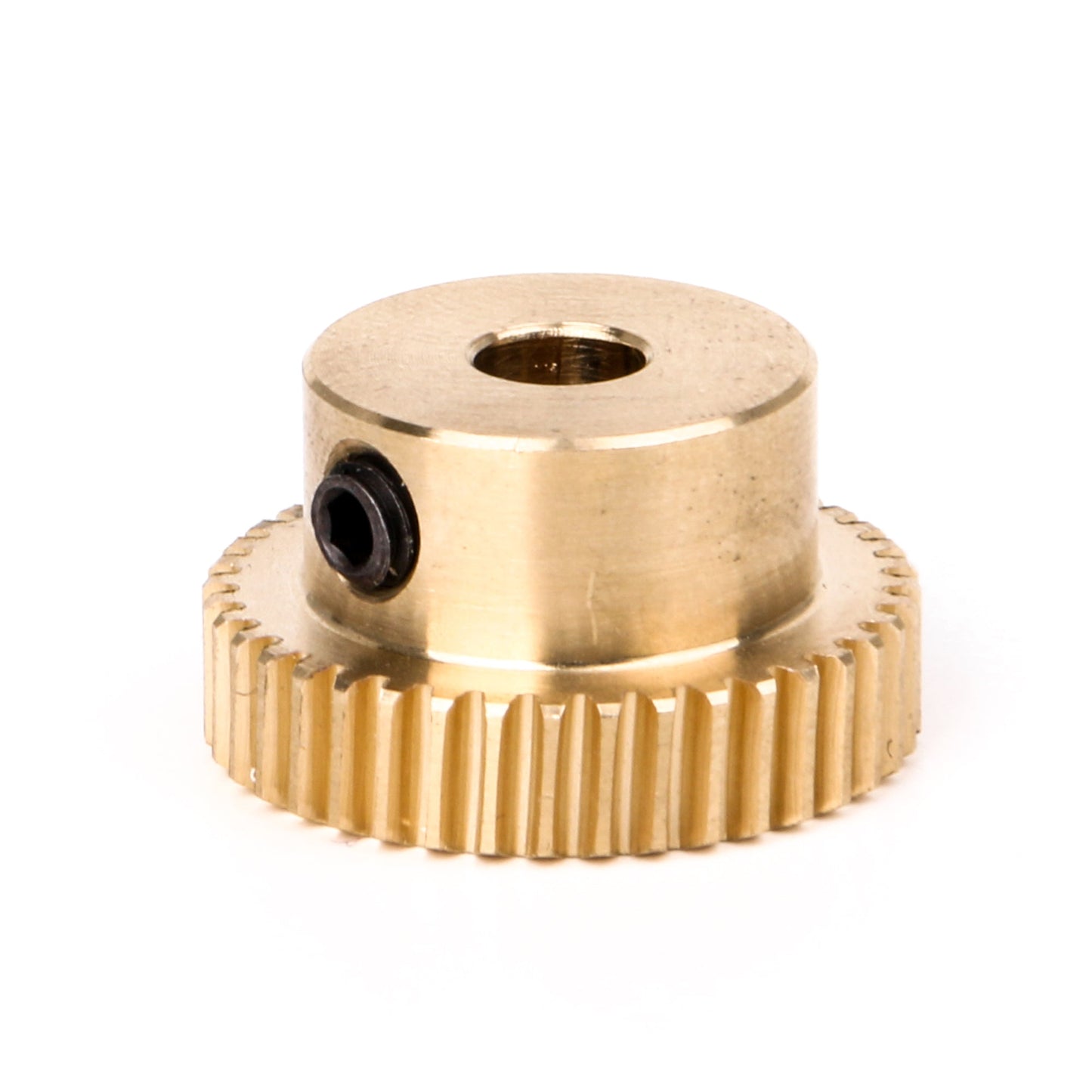 BQLZR Brass 6mm Hole Diameter Brass Turbine Gear Shaft with 40T Gear Wheel 0.5 Modulus