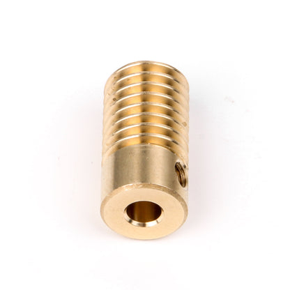 BQLZR Brass 6mm Hole Diameter Brass Turbine Gear Shaft with 40T Gear Wheel 0.5 Modulus