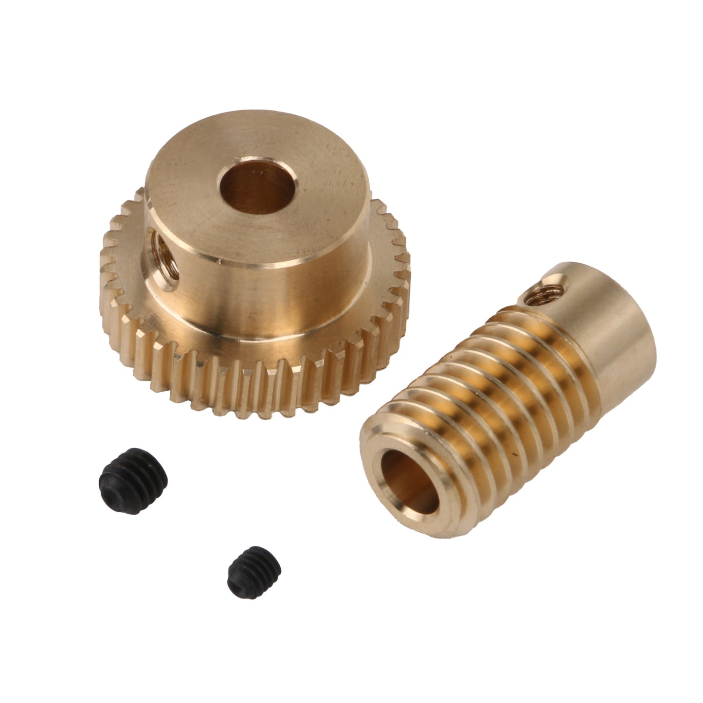 BQLZR 40T 0.5Modulus 1:40 Brass Gear Wheel & 5mm Hole Dia Gear Shaft Kit for Industry