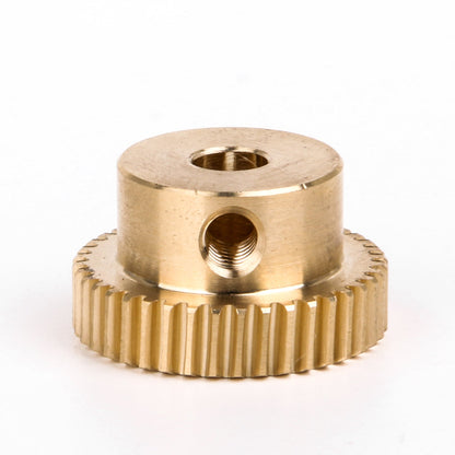 BQLZR 40T 0.5Modulus 1:40 Brass Gear Wheel & 5mm Hole Dia Gear Shaft Kit for Industry