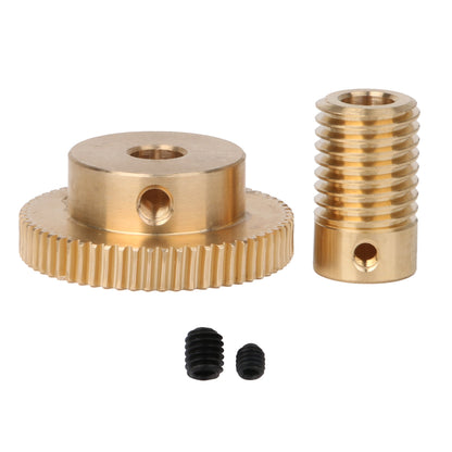 BQLZR Brass Driver Gear Wheel & Shaft 0.5 Modulus 1:60 Reduction 60T 6mm for Extruder