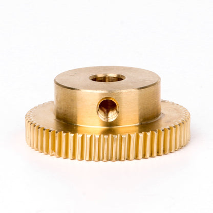 BQLZR Brass Driver Gear Wheel & Shaft 0.5 Modulus 1:60 Reduction 60T 6mm for Extruder