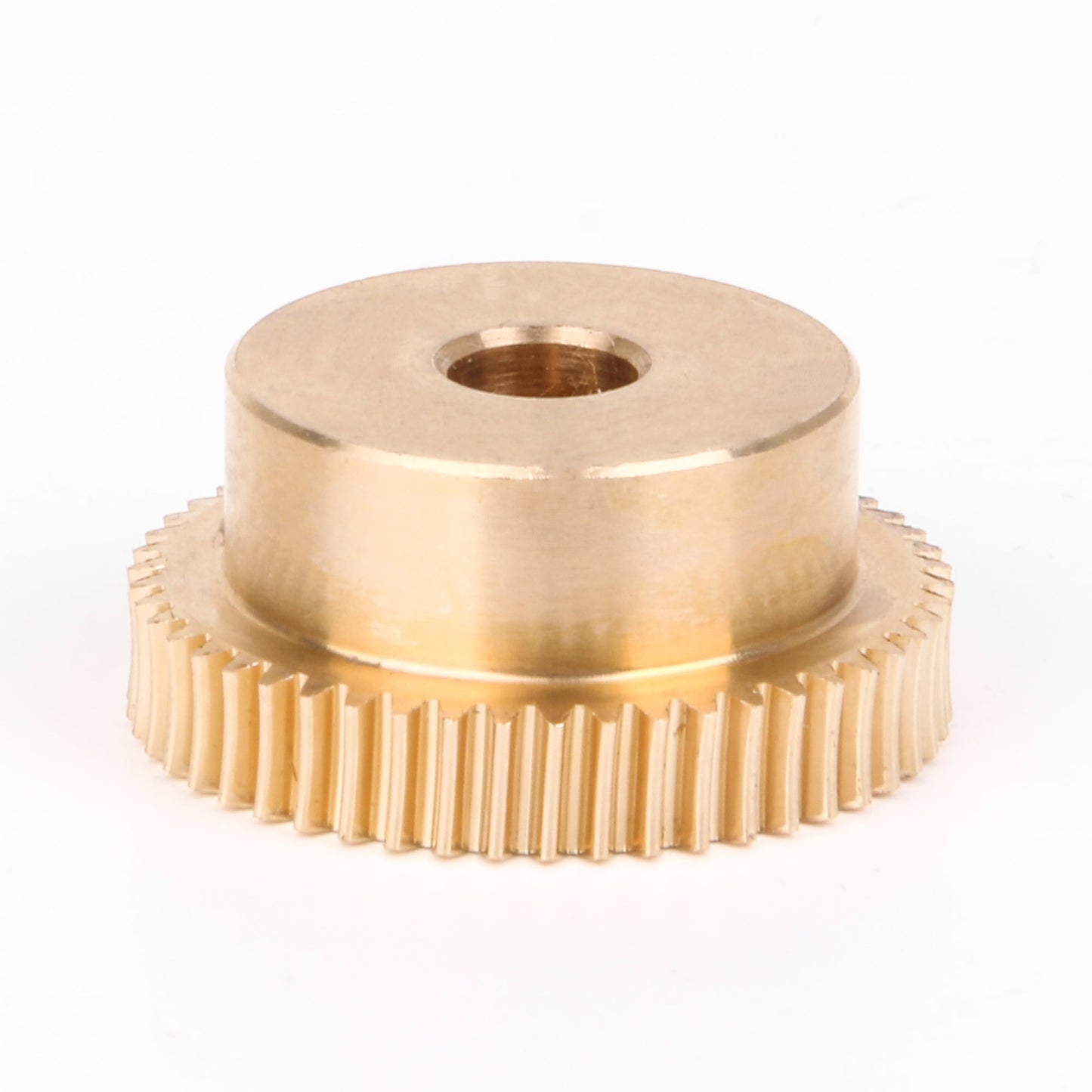 BQLZR 50T 0.5Modulus Brass Gear Wheel 6mm Hole Dia Shaft Kit w/ Screw for Industry