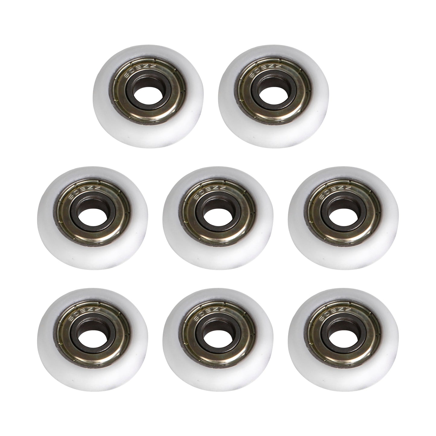 BQLZR Industrial Bearing Pulley 8 x 30 x 8.5mm Spherical Arc White Load 87KG Pack of 8