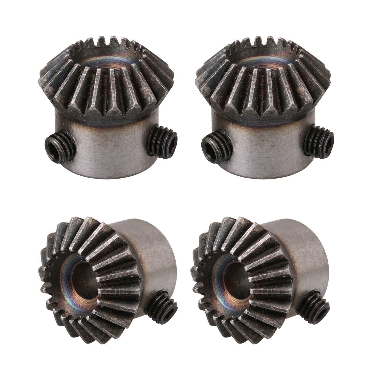 BQLZR Tapered Bevel Motor Driving Gear Wheel 1:1 Ratio 1 Modulus 20 T 0.24inch Pack of 4