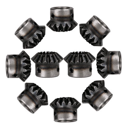BQLZR Metal Bevel Driver Gear Wheel 1.5 Modulus 16T 0.47inch Hole Dia for DIY Pack of 10