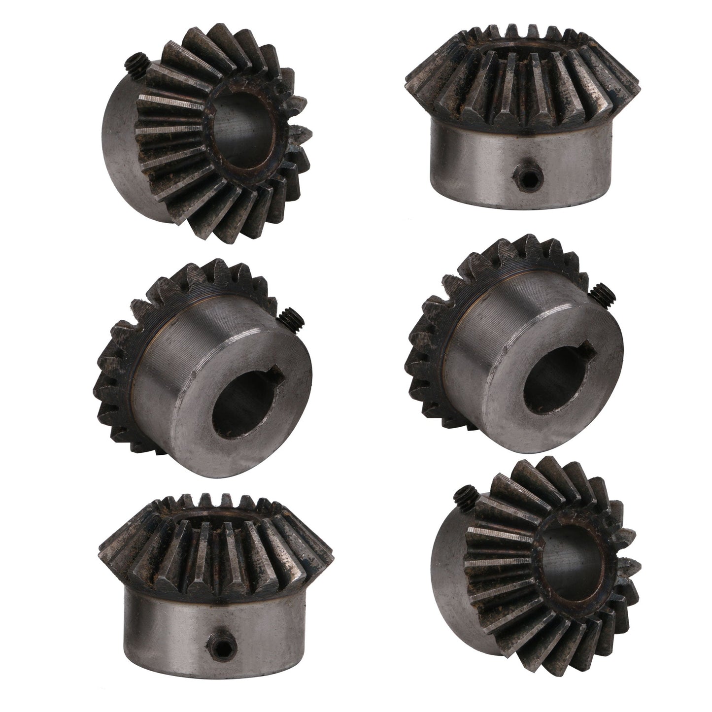 BQLZR Tapered Bevel Gear Wheel 2 Modulus 20 T 0.55inch for DIY Motor Driving Pack of 6